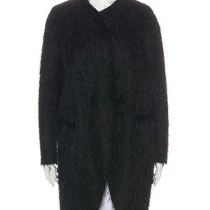 Sandro oversized black coat. Like new condition.